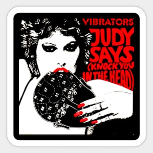 Judy Says Knock You In The Head 1978 Punk Throwback Pure Mania Sticker